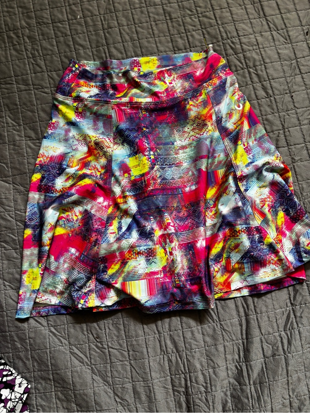 Donajo Vibrant Multi-Color A-Line athletic Skirt size 1